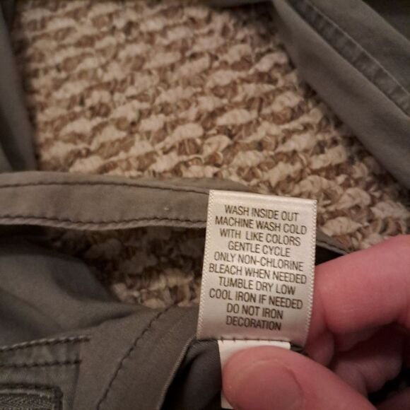 Sonoma jacket women's XL grey distressed utility military grunge core coastal - Picture 10 of 10